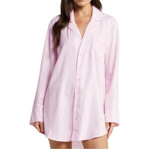 *SOLD* SKIMS Pink Pajama Shirt Dress